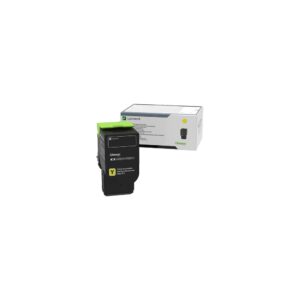 Toner jaune haute capacité Lexmark 78C0U40 pour CS521dn — visuel produit BAXARA.
