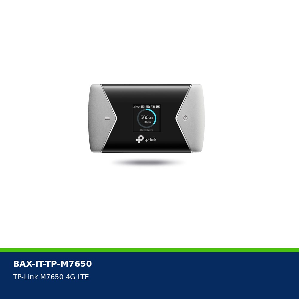 TP-Link M7650 – hotspot mobile 4G LTE Advanced — visuel produit BAXARA.
