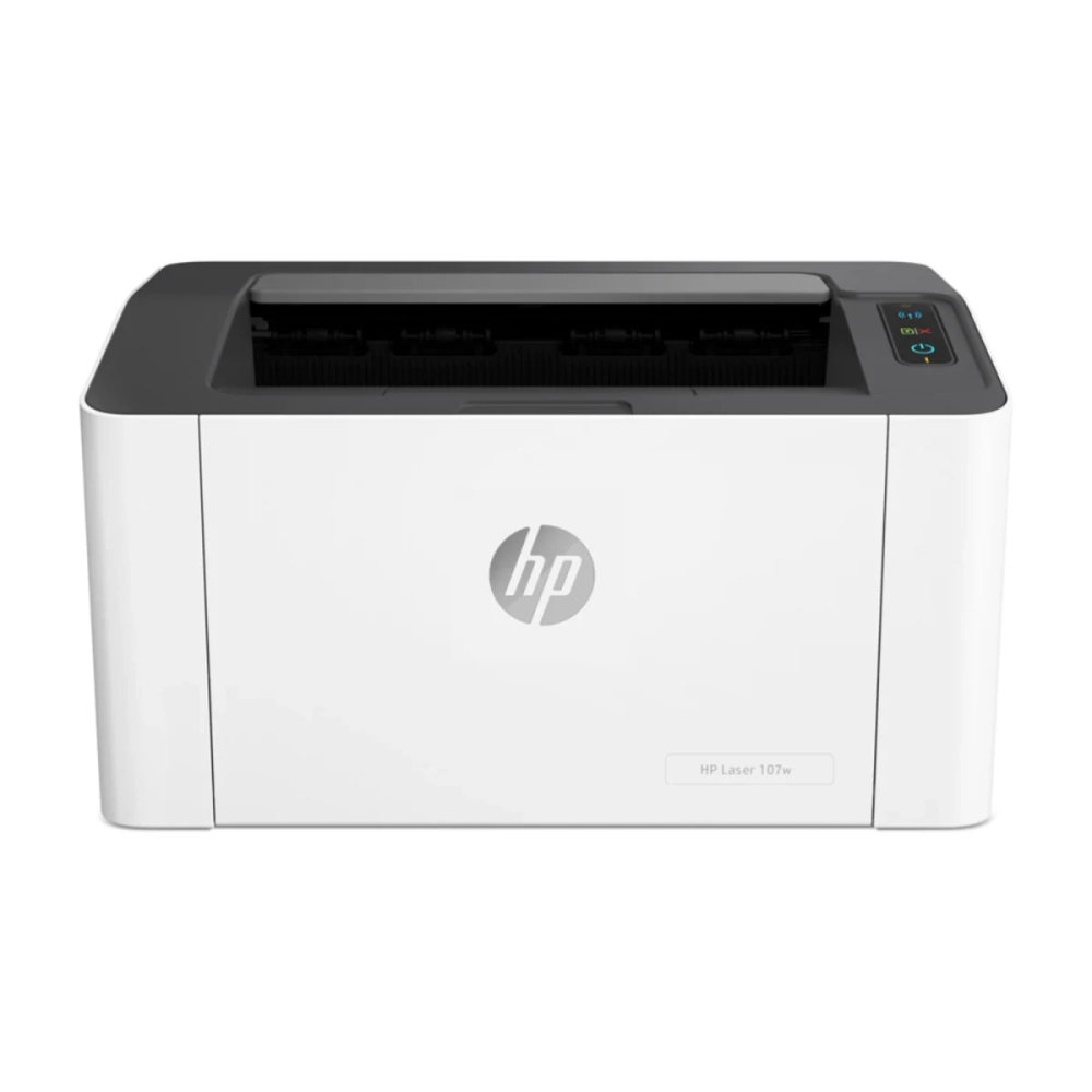HP Laser 107w / 107a — visuel produit BAXARA.
